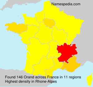 Surname Orand in France