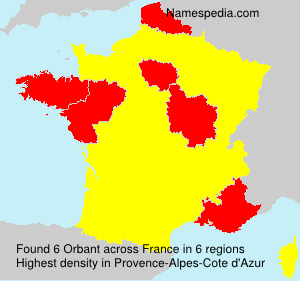 Surname Orbant in France Surname Orbant in France