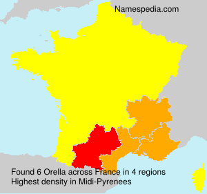 Surname Orella in France Surname Orella in France