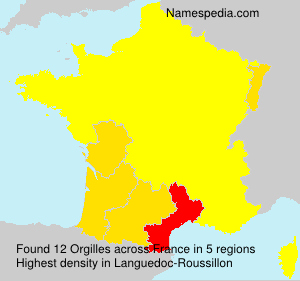 Surname Orgilles in France Surname Orgilles in France