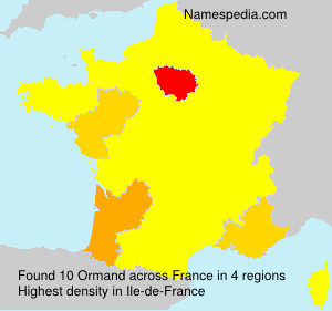 Surname Ormand in France Surname Ormand in France