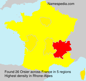 Surname Orsier in France Surname Orsier in France