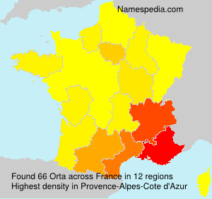 Surname Orta in France Surname Orta in France