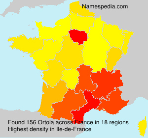 Surname Ortola in France Surname Ortola in France