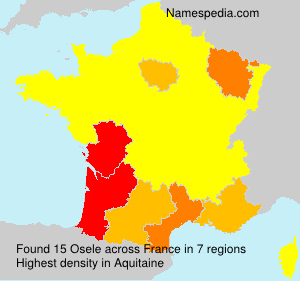 Surname Osele in France Surname Osele in France