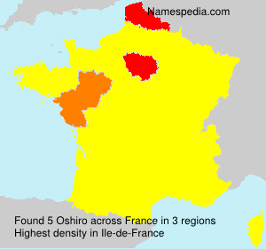 Surname Oshiro in France Surname Oshiro in France