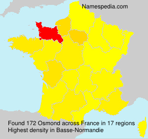 Surname Osmond in France Surname Osmond in France