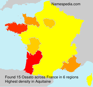 Surname Ossato in France Surname Ossato in France