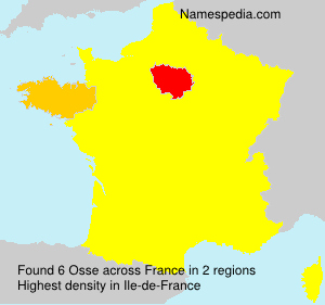 Surname Osse in France