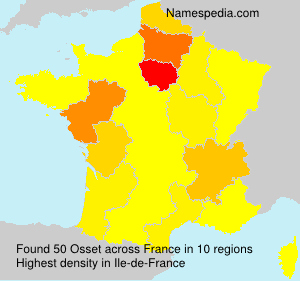 Surname Osset in France Surname Osset in France