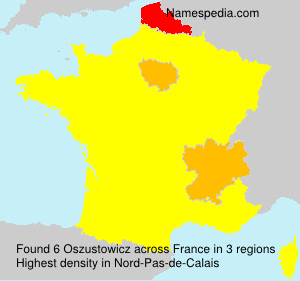 Surname Oszustowicz in France Surname Oszustowicz in France