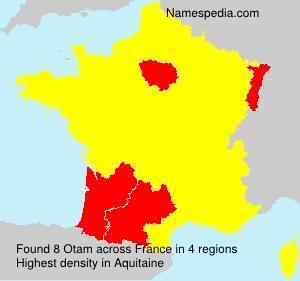 Surname Otam in France Surname Otam in France