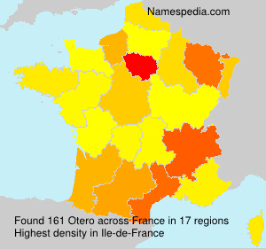 Surname Otero in France Surname Otero in France