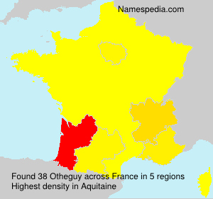 Surname Otheguy in France Surname Otheguy in France