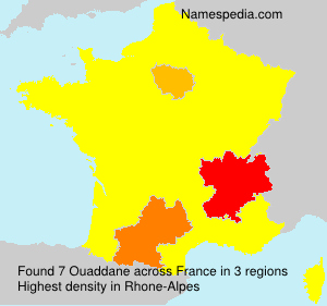 Surname Ouaddane in France