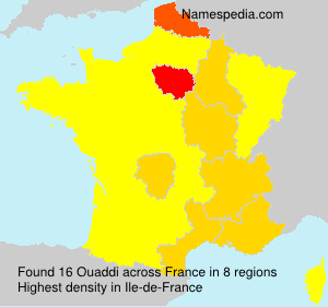 Surname Ouaddi in France