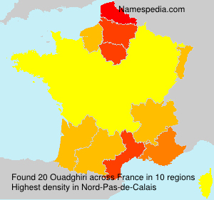 Surname Ouadghiri in France Surname Ouadghiri in France
