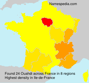 Surname Ouahdi in France