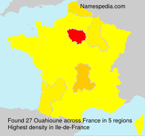 Surname Ouahioune in France Surname Ouahioune in France