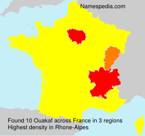 Surname Ouakaf in France