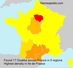 Surname Ouakka in France Surname Ouakka in France