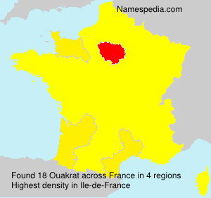 Surname Ouakrat in France