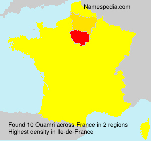 Surname Ouamri in France