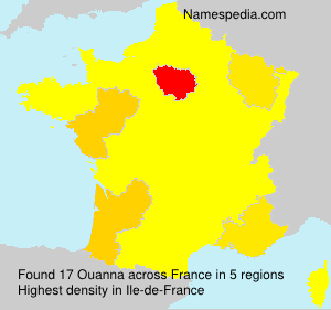 Surname Ouanna in France Surname Ouanna in France