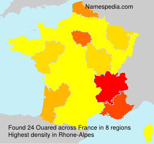 Surname Ouared in France Surname Ouared in France