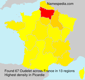 Surname Oudelet in France Surname Oudelet in France