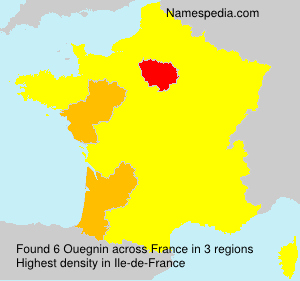 Surname Ouegnin in France