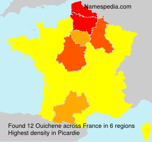 Surname Ouichene in France Surname Ouichene in France