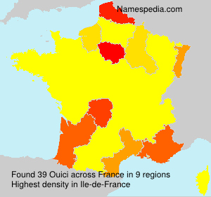 Surname Ouici in France