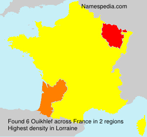 Surname Ouikhlef in France Surname Ouikhlef in France