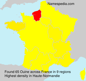 Surname Ouine in France Surname Ouine in France
