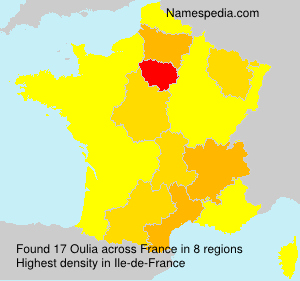 Surname Oulia in France Surname Oulia in France