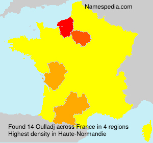 Surname Oulladj in France Surname Oulladj in France