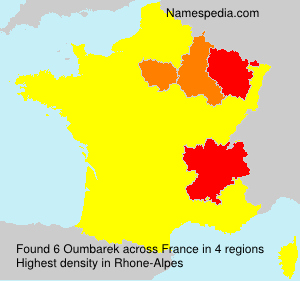 Surname Oumbarek in France Surname Oumbarek in France