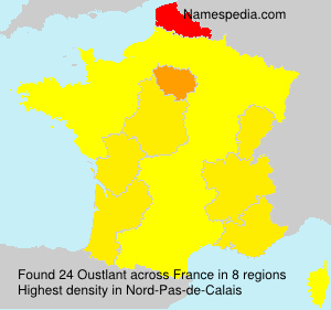 Surname Oustlant in France Surname Oustlant in France