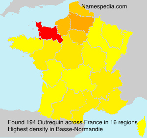 Surname Outrequin in France Surname Outrequin in France
