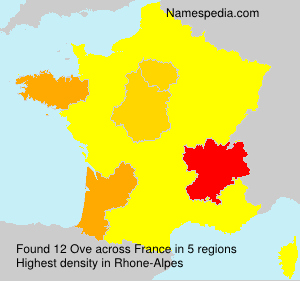 Surname Ove in France Surname Ove in France