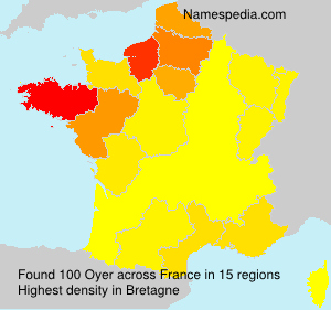 Surname Oyer in France