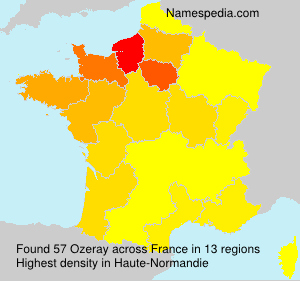Surname Ozeray in France Surname Ozeray in France