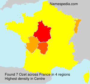 Surname Ozet in France Surname Ozet in France