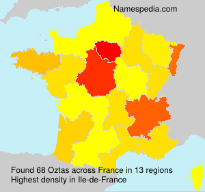 Surname Oztas in France Surname Oztas in France