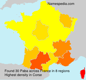 Surname Paba in France Surname Paba in France