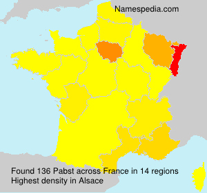 Surname Pabst in France Surname Pabst in France