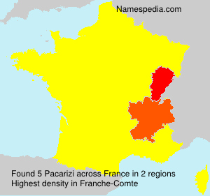 Surname Pacarizi in France Surname Pacarizi in France