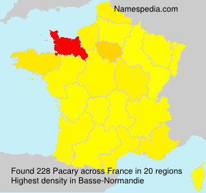 Surname Pacary in France Surname Pacary in France