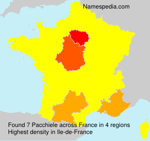 Surname Pacchiele in France Surname Pacchiele in France
